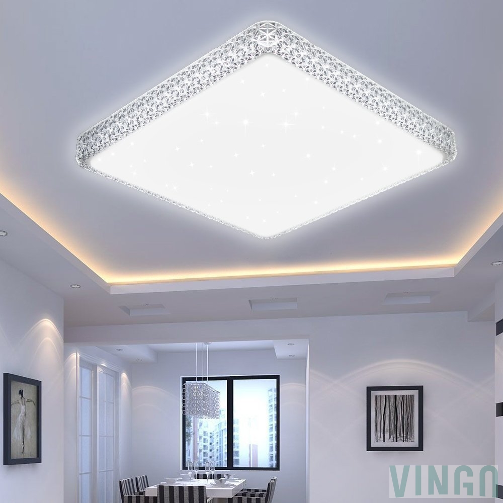 60w Ceiling Light Starlight Effect Crystal Cold White Led