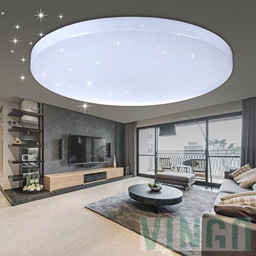 60w Led Ceiling Light Living Room Lamp Cold White Round Wall