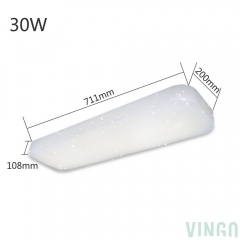 VINGO® LED Starlight Effect Ceiling Lamp Square 30W