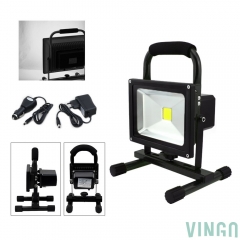 VINGO® LED Rechargeable Spotlight Black 20W Cold W