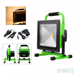 VINGO® LED Spotlight Green Battery 50W Warm White