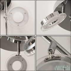 VINGO® LED Ceiling Light 2-Flame Warm White 12W