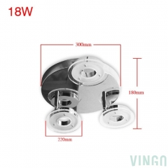VINGO® LED Ceiling Light 3-Flames Warm White 18W