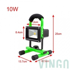 VINGO® LED Spotlight Red Rechargeable Warm White 10W