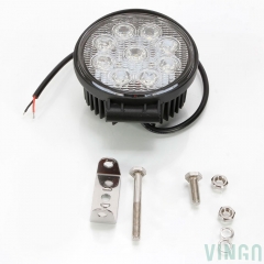 VINGO® LED Round Work Light Car Headlight White 6X 27W