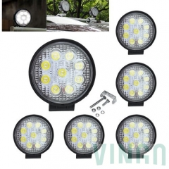 VINGO® LED Round Work Light Car Headlight White 6X