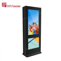 55 inch LCD advertising outdoor kiosk with high brightness