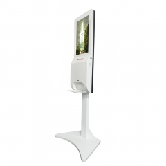 21.5''android floor stand digital signage with 1000ML hand sanitizers dispenser