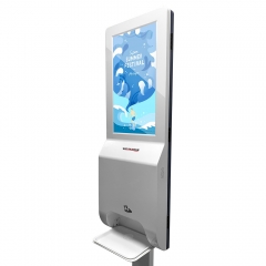 21.5''android floor stand digital signage with 1000ML hand sanitizers dispenser