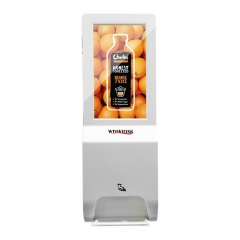 21.5''android floor stand digital signage with 1000ML hand sanitizers dispenser