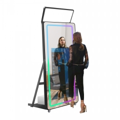 portable wedding vogue augmented reality selfie magic mirror photo booth