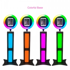 Black Color 3D LED Ring Light iPad Photo Booth Portable Photo Booth Machine Kiosk Station iPad Booth Stand Hot Sale