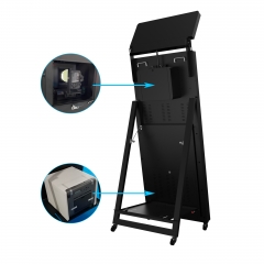 Magic Selfie Mirror Photo Booth 65 Inch Touch Screen Led Frame Mini Camera For Events