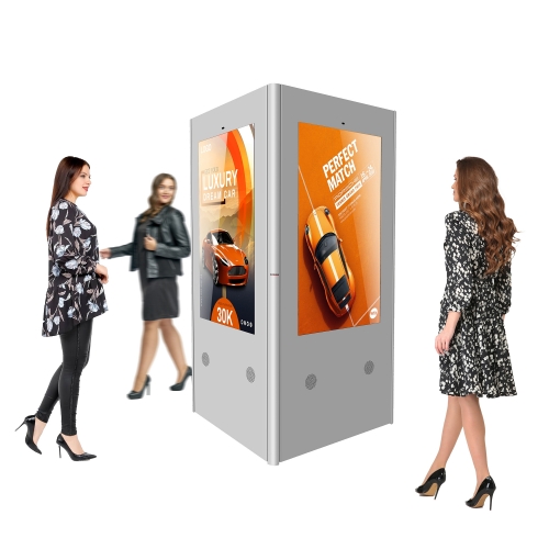 High-Visibility Outdoor Triple Screen Advertising Display: Captivate with Triple the Impact