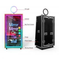 Magic interactive selfie photo mirror booth machine for party or wedding Photo Booth Machine With Camera And Printer