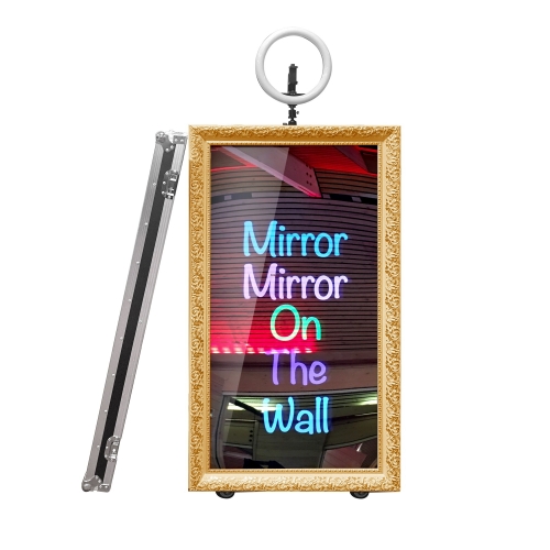 Mirror Touch Screen Mirror Wedding Photo Booth 55''/65'' Touch Screen Mirror Photo Booth For Sale