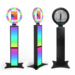 Selfie iPad Photo Booth 10.2"/11"/12.9" iPad Photo Booth Stand Machine Wedding Ring Light with Remote Control