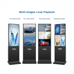 Indoor Floor Standing Vertical Interactive Information Digital Signage Totem LCD TV Touch Screens Kiosk Advertising Display