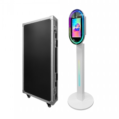 New Oval Faceplate Photo Booth Rgb Light Photobooth 9.7 10.5 12.9inch Ipad Photo Booth