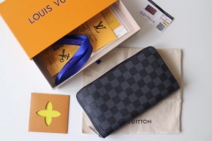 lv wallets real leather with box
