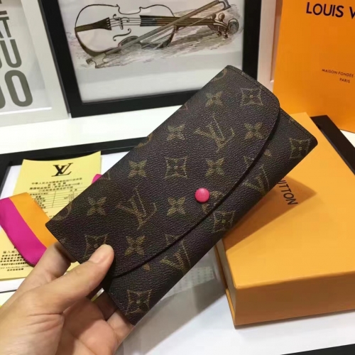 lv women wallets real leather with box