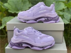 balenciaga purple triple s