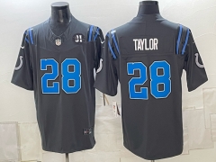 (Logo 2) Indianapolis Colts 5th Gen Black-Blue #28 NFL Jersey - 0840 (Logo 2) Indianapolis Colts 5th Gen Black-Blue #28 NFL Jersey - 0840