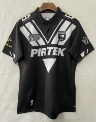 (S-5XL) 26-27 New Zealand Kiwis Monkey Black Thailand Rugby Shirt (S-5XL) 26-27 New Zealand Kiwis Monkey Black Thailand Rugby Shirt