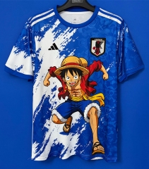 26-27 Japan Luffy Battle Blue Thailand Soccer Jersey AAA-6486 26-27 Japan Luffy Battle Blue Thailand Soccer Jersey AAA-6486