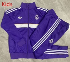 26-27 Real Madrid Purple Kids/Youth Soccer Jacket Uniform-815 26-27 Real Madrid Purple Kids/Youth Soccer Jacket Uniform-815