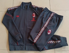26-27 AC Milan Dark Grey Thailand Soccer Jacket Uniform-815 26-27 AC Milan Dark Grey Thailand Soccer Jacket Uniform-815