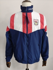 26-27 Arsenal Red&White&Blue Single-sided Thailand Soccer Trench Coat-0255