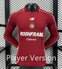 (S-4XL) Player Version 2026-2027 TolucaCD Home Red LS Thailand Soccer Uniform-5982 (S-4XL) Player Version 2026-2027 TolucaCD Home Red LS Thailand Soccer Uniform-5982