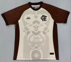 (S-4XL) 26-27 Limited Version Flamengo White&Coffee Thailand Soccer Jersey AAA-5668 (S-4XL) 26-27 Limited Version Flamengo White&Coffee Thailand Soccer Jersey AAA-5668
