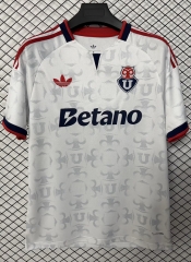 (S-4XL) 27-28 Universidad de Chile Away White Thailand Soccer Jersey AAA-2044 (S-4XL) 27-28 Universidad de Chile Away White Thailand Soccer Jersey AAA-2044