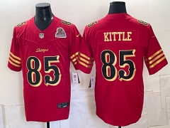(Logo3) San Francisco 49ers 3 Generations Red #85 NFL Jersey-0840 (Logo3) San Francisco 49ers 3 Generations Red #85 NFL Jersey-0840