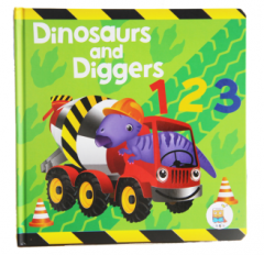 Children's Book- Dinosaurs and Diggers