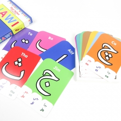 Flash card with box