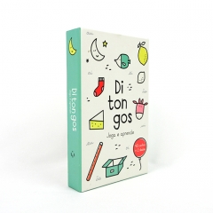 Flash card with box