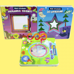 Punched Shape Boardbook with Mirror
