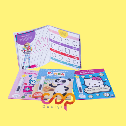 Sewing soft coverbook with Marker and toys