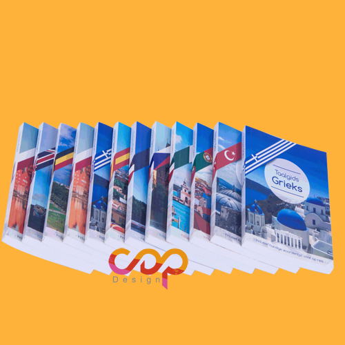 Section sewn softcover Books for Tourist