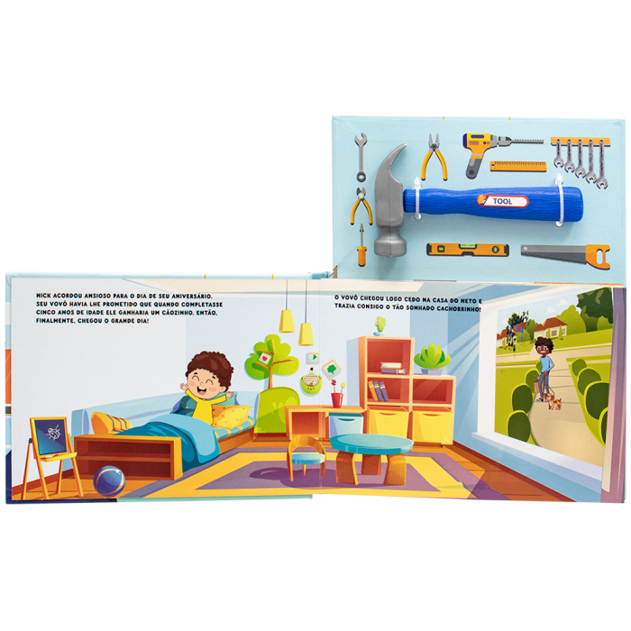 board book with hammers