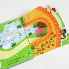 hard cover die cut book