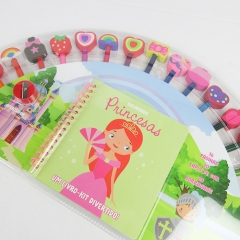 staionery set with 20 Pencils Erasers