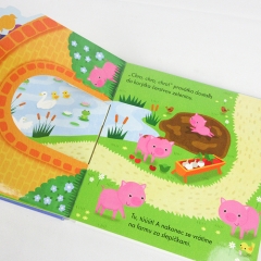 hard cover die cut book