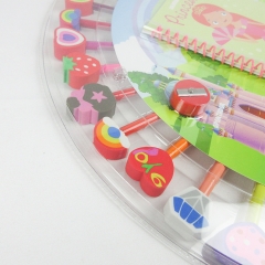 staionery set with 20 Pencils Erasers