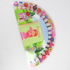 staionery set with 20 Pencils Erasers