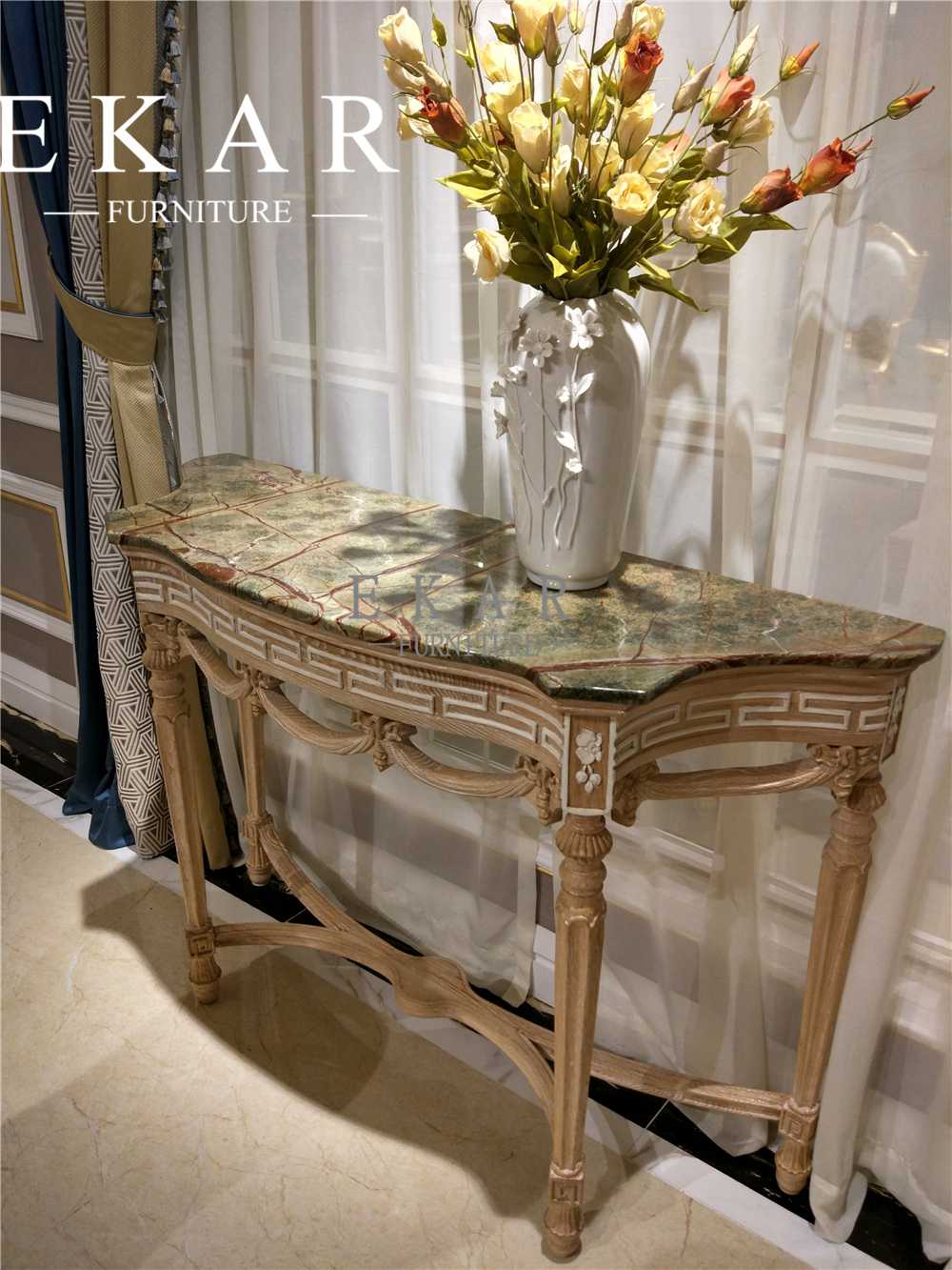 Newly Special Designed Exquisite Console Table with Marble Top
