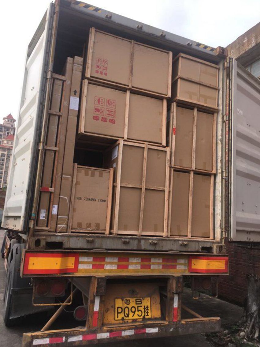 Loading container to Ukraine